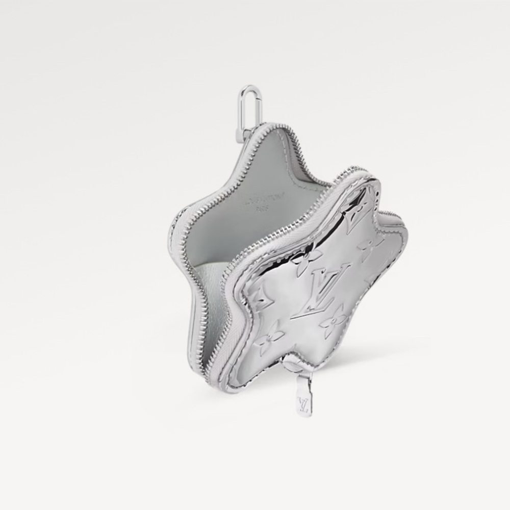 Louis Vuitton Spark Coin Purse Silver Mirror Charm ⭐️ New Ski Collection - Picture 8 of 9